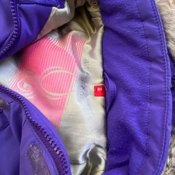Spyder insulated ski jacket with hood for girls - Picture 5 of 5